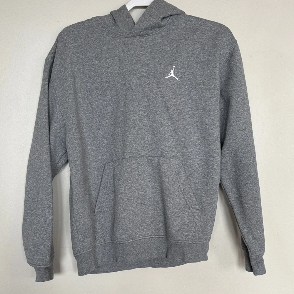 Nike Air Jordan Gray Pullover Hoodie Men’s Medium Jumpman Logo